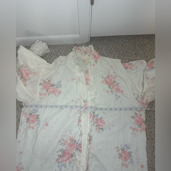 Victoria's Secret Gold Label Floral Cotton Robe and gown set size L set - Picture 11 of 11